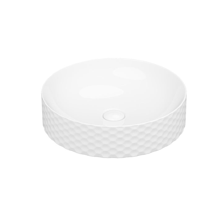 400mm Countertop Ceramic Washbasin - White