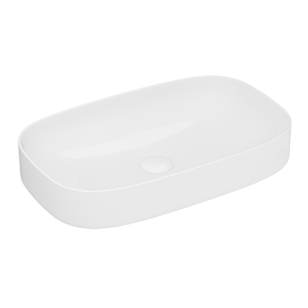 650mm Countertop Ceramic Washbasin - White