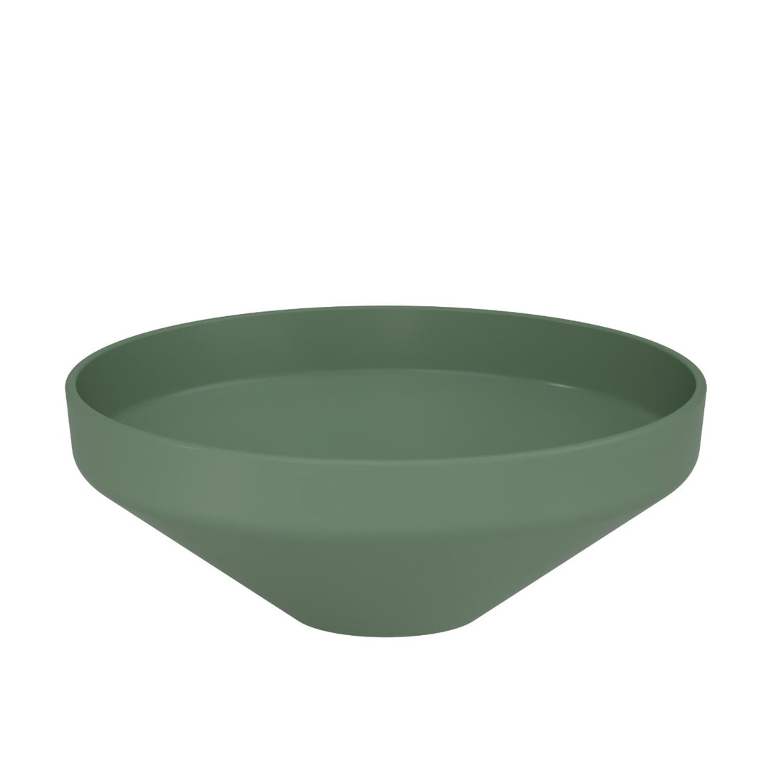 Luci 400mm Countertop Washbasin - Matt Green