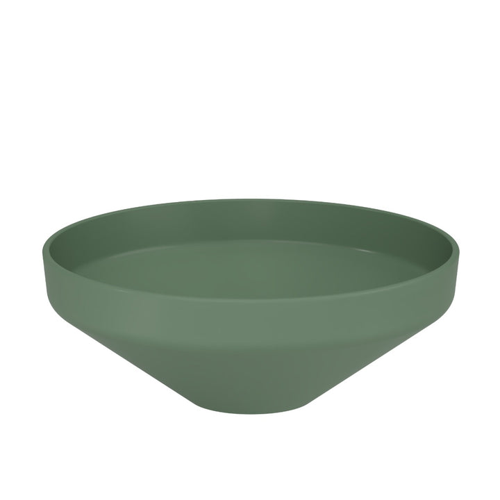 Luci 400mm Countertop Washbasin - Matt Green