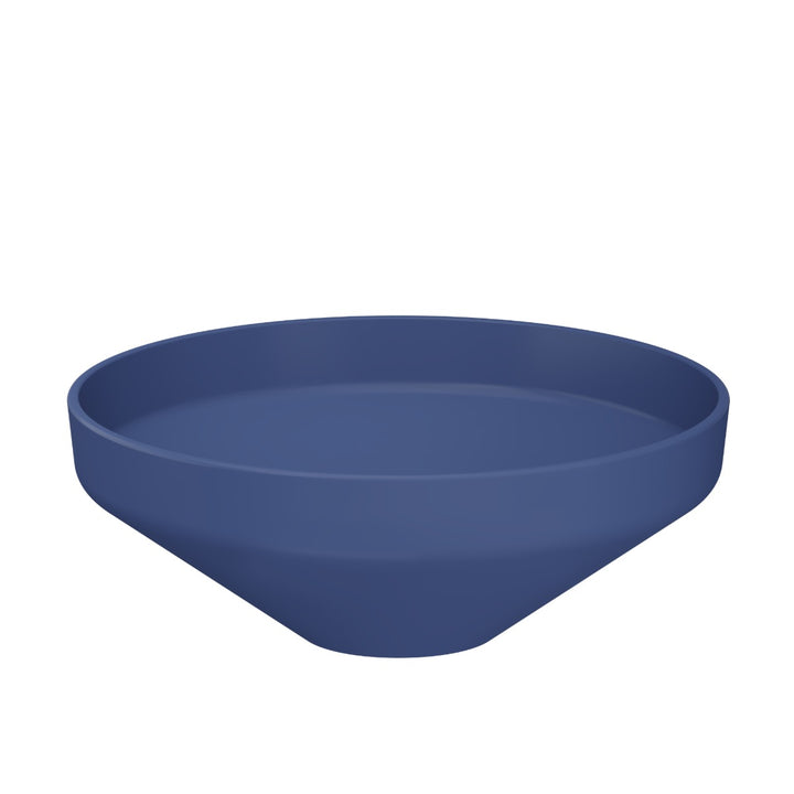 Luci 400mm Countertop Washbasin - Matt Petrol Blue