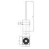 Eliseo Ricci Vesu Toilet Brush & Holder - Chrome