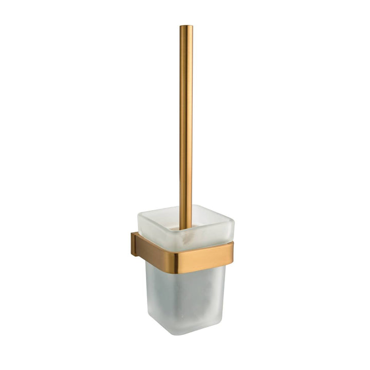 Eliseo Ricci Vesu Toilet Brush &amp; Holder - Brushed Brass