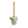 Eliseo Ricci Vesu Toilet Brush & Holder - Brushed Brass