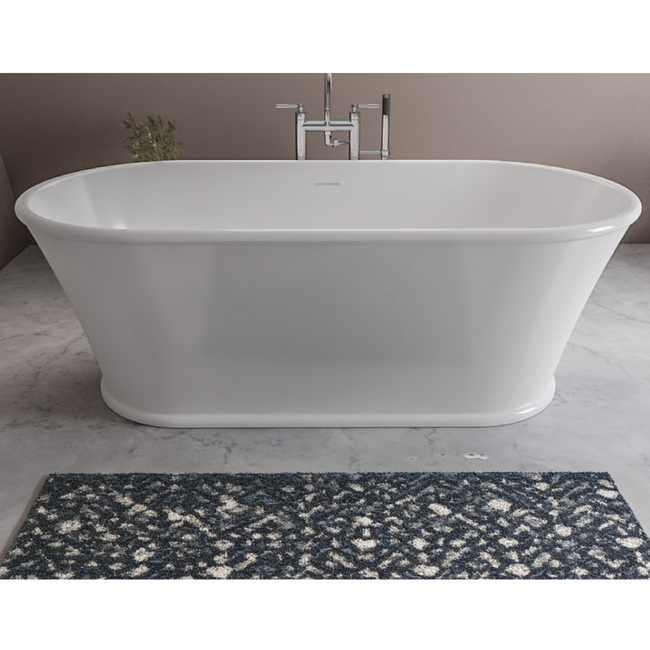 Henley 1650mm Freestanding Bath Inc Waste - White