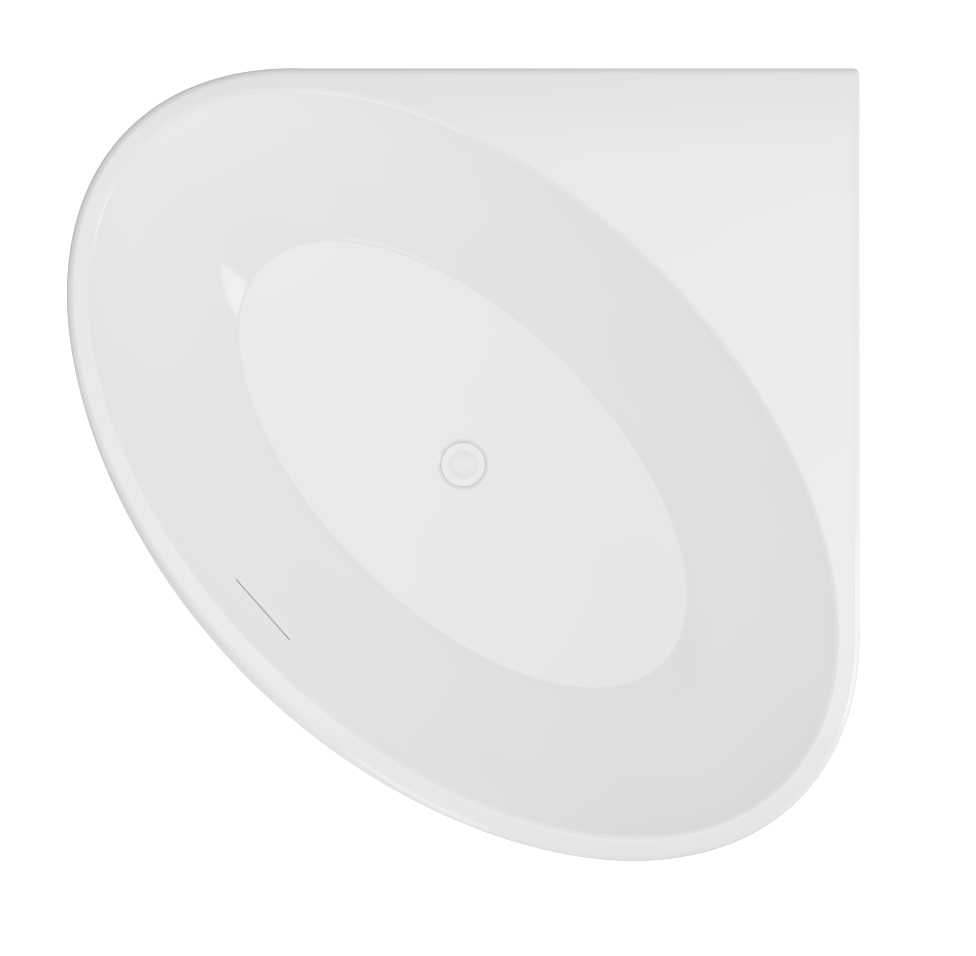 Whitchurch Corner Bath Inc Waste - White