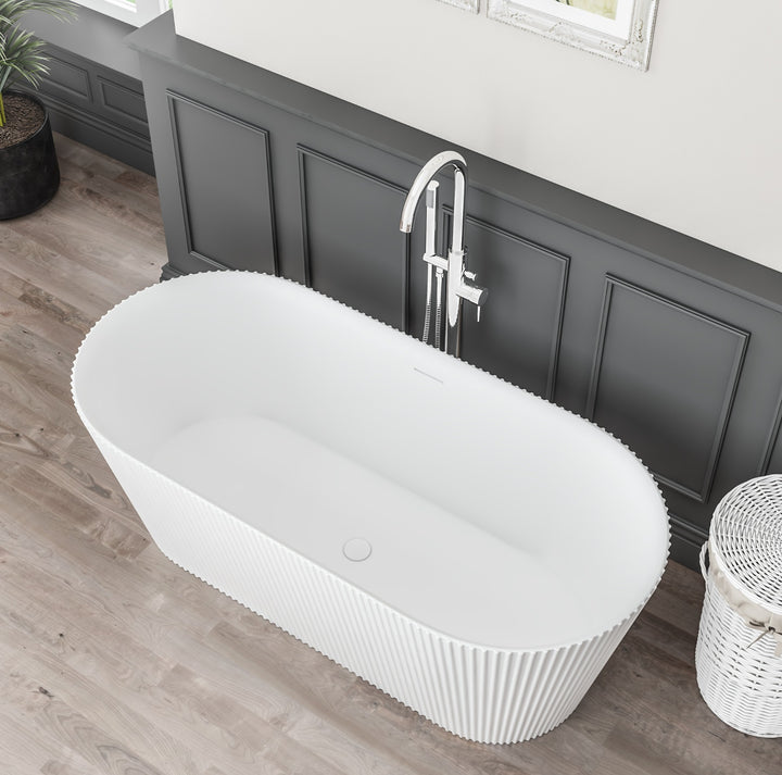 Sandford 1500mm Freestanding Bath Inc Waste - White