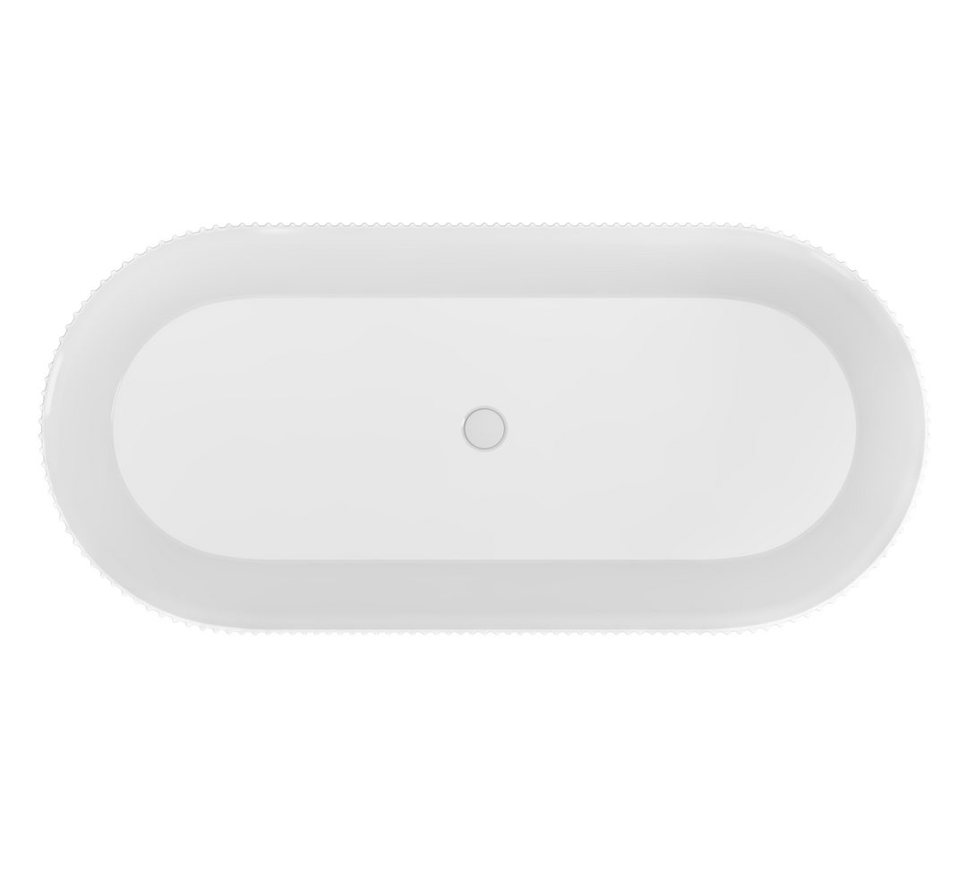 Sandford 1650mm Freestanding Bath Inc Waste - White