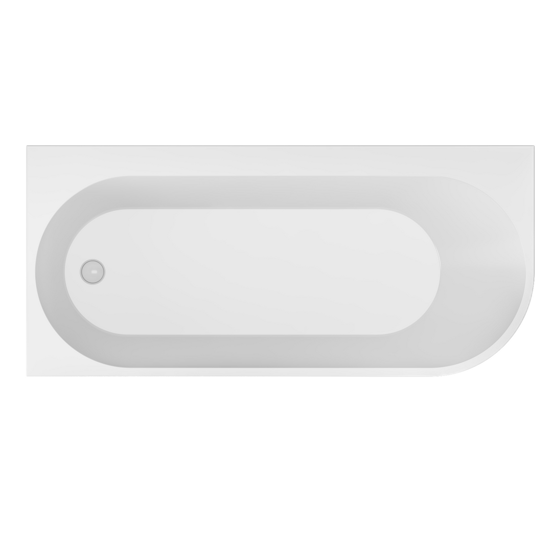 Radcot 1650 x 750mm LH Bath - White