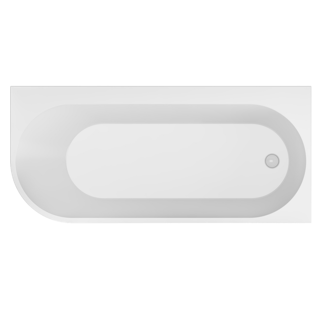 Radcot 1650 x 750mm RH Bath - White
