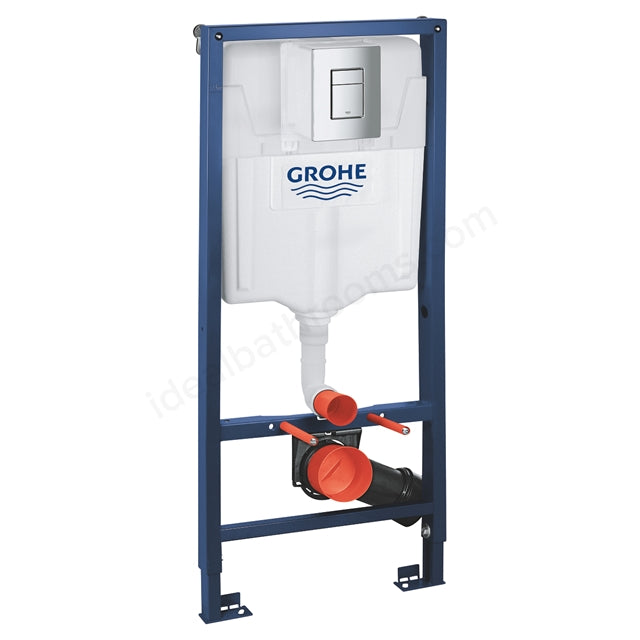 Grohe Rapid SL 3-in-1 Toilet Cistern & Frame - 6/9 Litre - Flush Plate