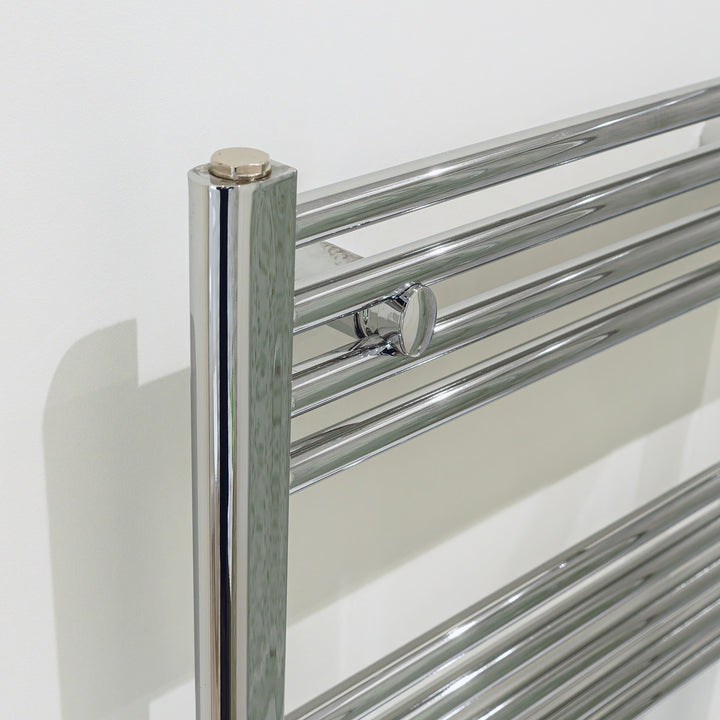 Eliseo Ricci 1200 x 500mm Straight Heated Towel Rail - Chrome