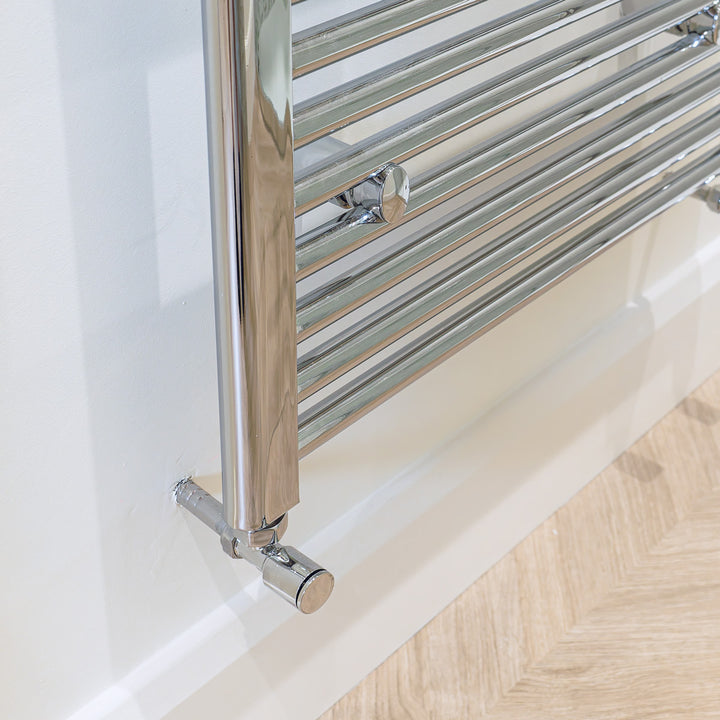 Eliseo Ricci 1200 x 500mm Straight Heated Towel Rail - Chrome