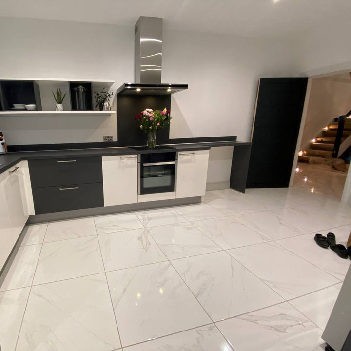 Carrara Blanco 60 x 60cm Porcelain Tile - 1.44sqm perbox