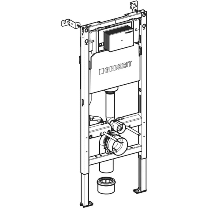Geberit Duofix Element for Wall Hung WC with Alpha Concealed Cistern 1200mm - 1120mm High