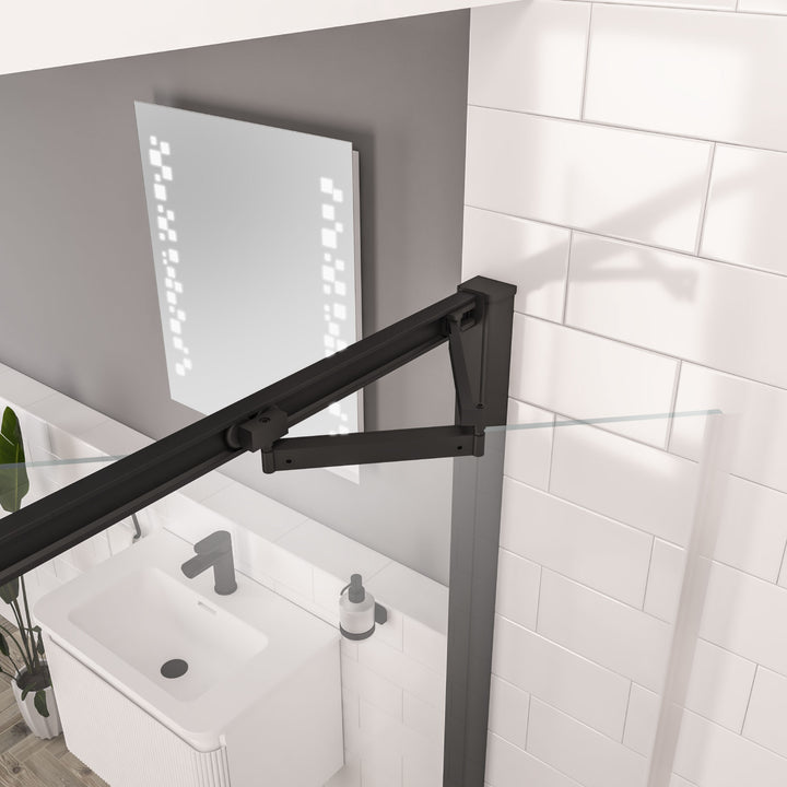 Corniche 2000 x 1000mm In-Fold Door - Matt Black