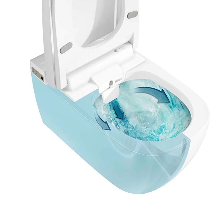 Vitra V-Care Rimless Wall Hung Smart Pan inc Seat