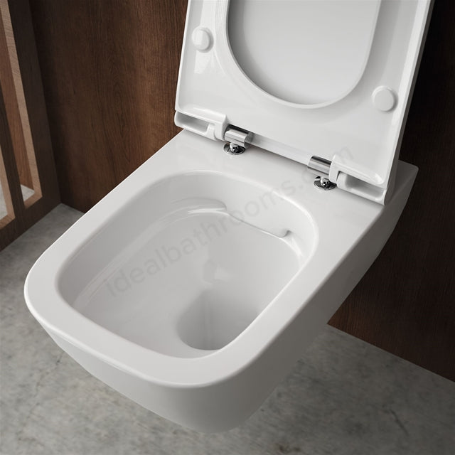 Geberit Wall-Hung 4-in-1 Sigma Frame, Flush Plate, Smyle Rimless Pan & Soft Close Seat Pack