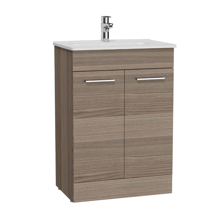 Vitra Mia 600mm Floor Standing 2 Door Washbasin Unit inc Basin - Cordoba