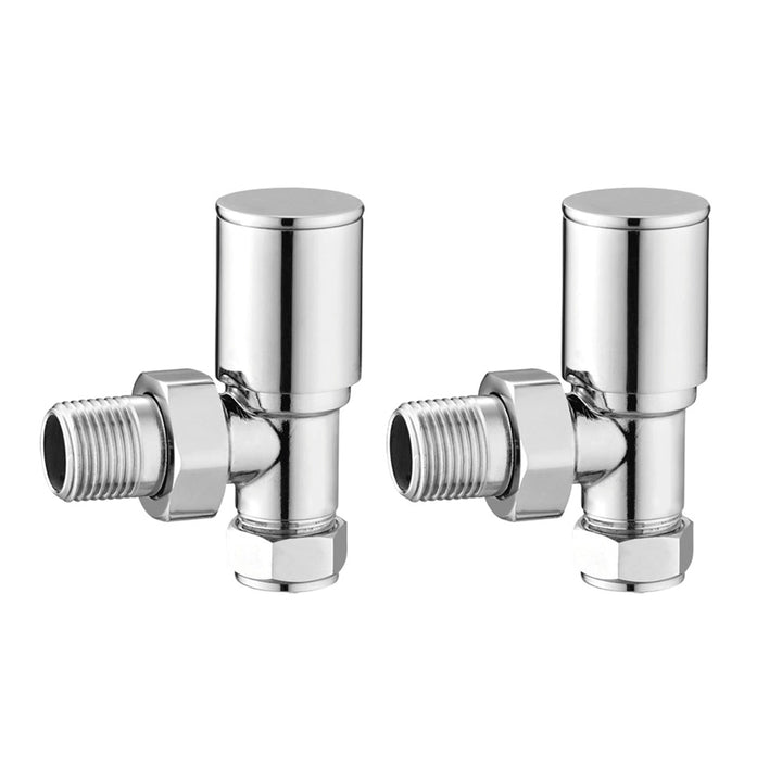 Eliseo Ricci Minimalistic Angled Radiator Valve - Chrome