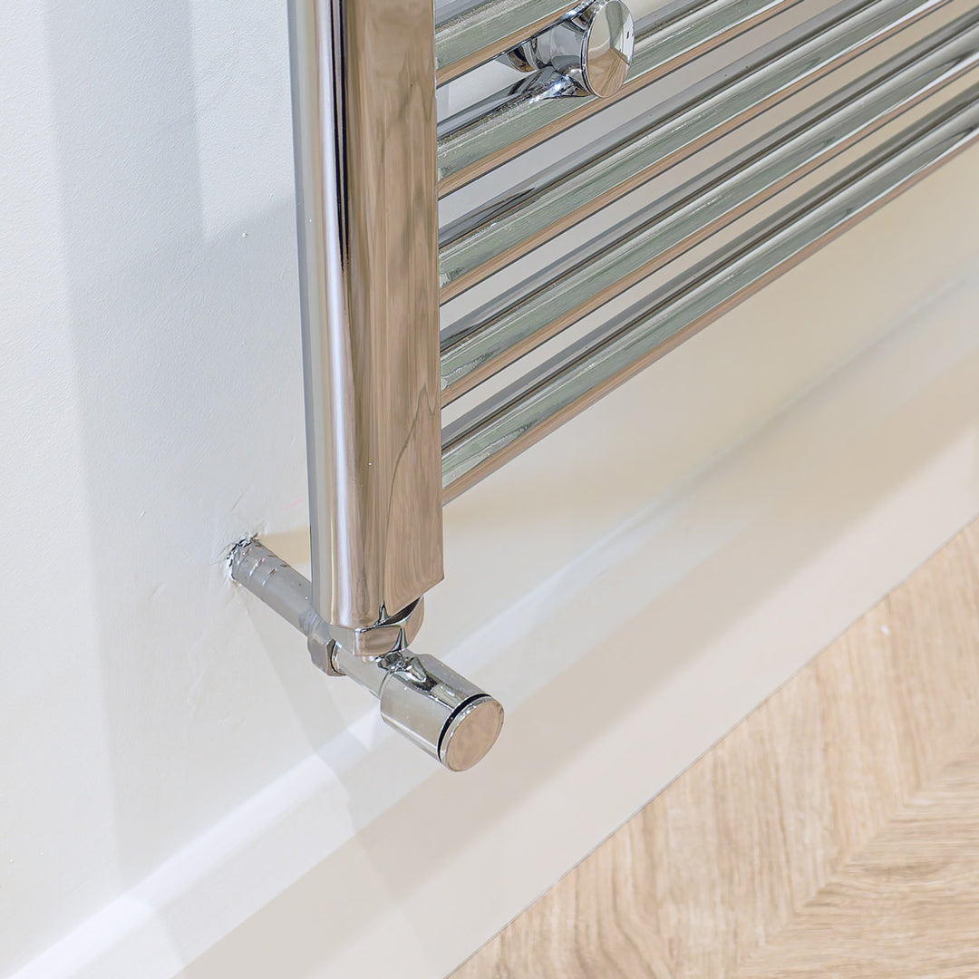 Eliseo Ricci Minimalistic Angled Radiator Valve - Chrome
