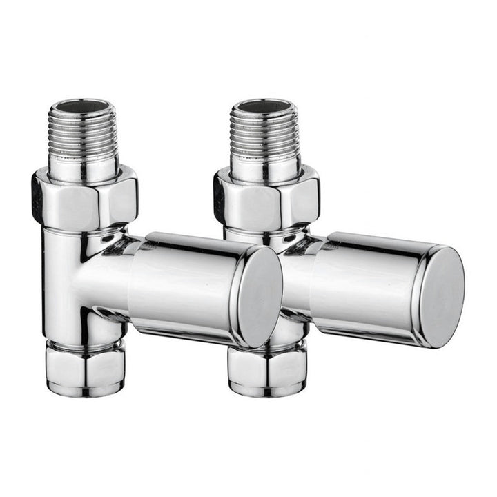 Eliseo Ricci Minimalistic Straight Radiator Valve - Chrome