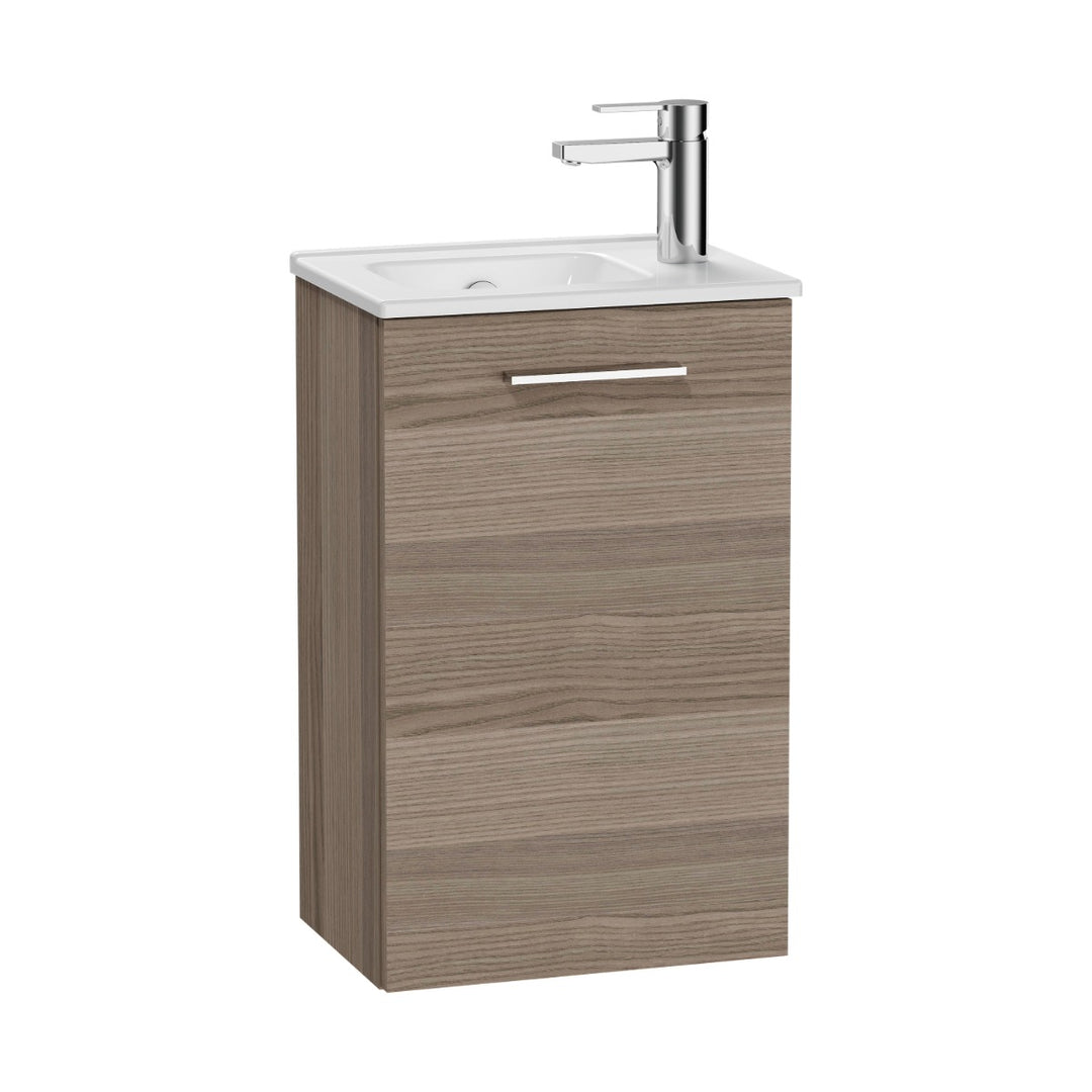 Vitra Mia 400mm Wall Hung 1 Door Washbasin Unit inc Basin - Cordoba