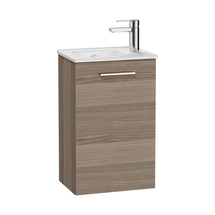 Vitra Mia 400mm Wall Hung 1 Door Washbasin Unit inc Basin - Cordoba