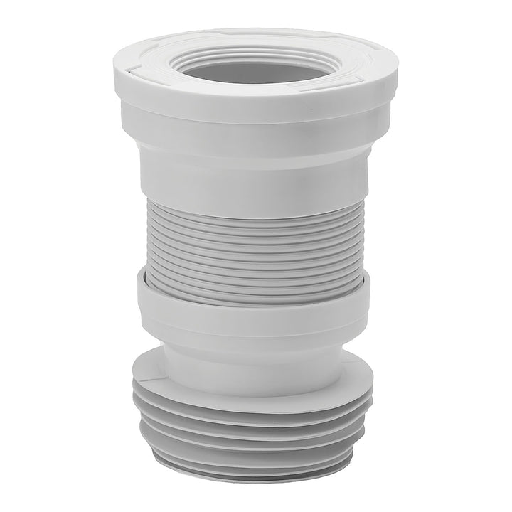 White flexible toilet pan connector