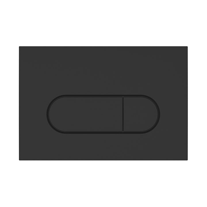 Vitra Loop Round Flush Plate - Matt Black to suit Vitra V-Fix &amp; V-Care Cisterns