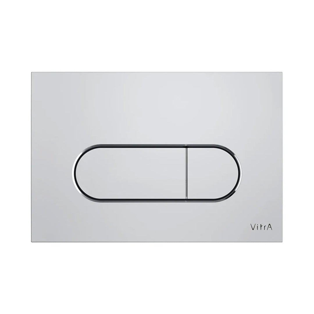 Vitra Loop Round Flush Plate - Chrome to suit Vitra V-Fix &amp; V-Care Cisterns