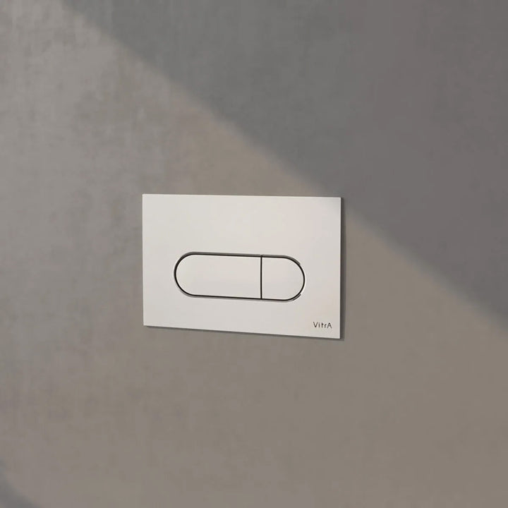 Vitra Loop Round Flush Plate - Chrome to suit Vitra V-Fix &amp; V-Care Cisterns
