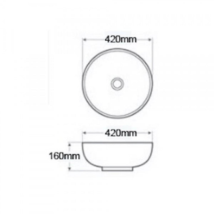 Objekt Ceramica Odesa 420mm Counter Top Basin