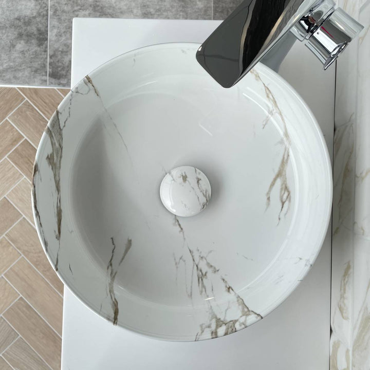 Objekt Ceramica Tahoe 360mm Counter Top Basin - Marble