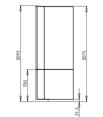Neptune 800mm Porcelain White Quadrant Leak Free Shower Pod &amp; Doors