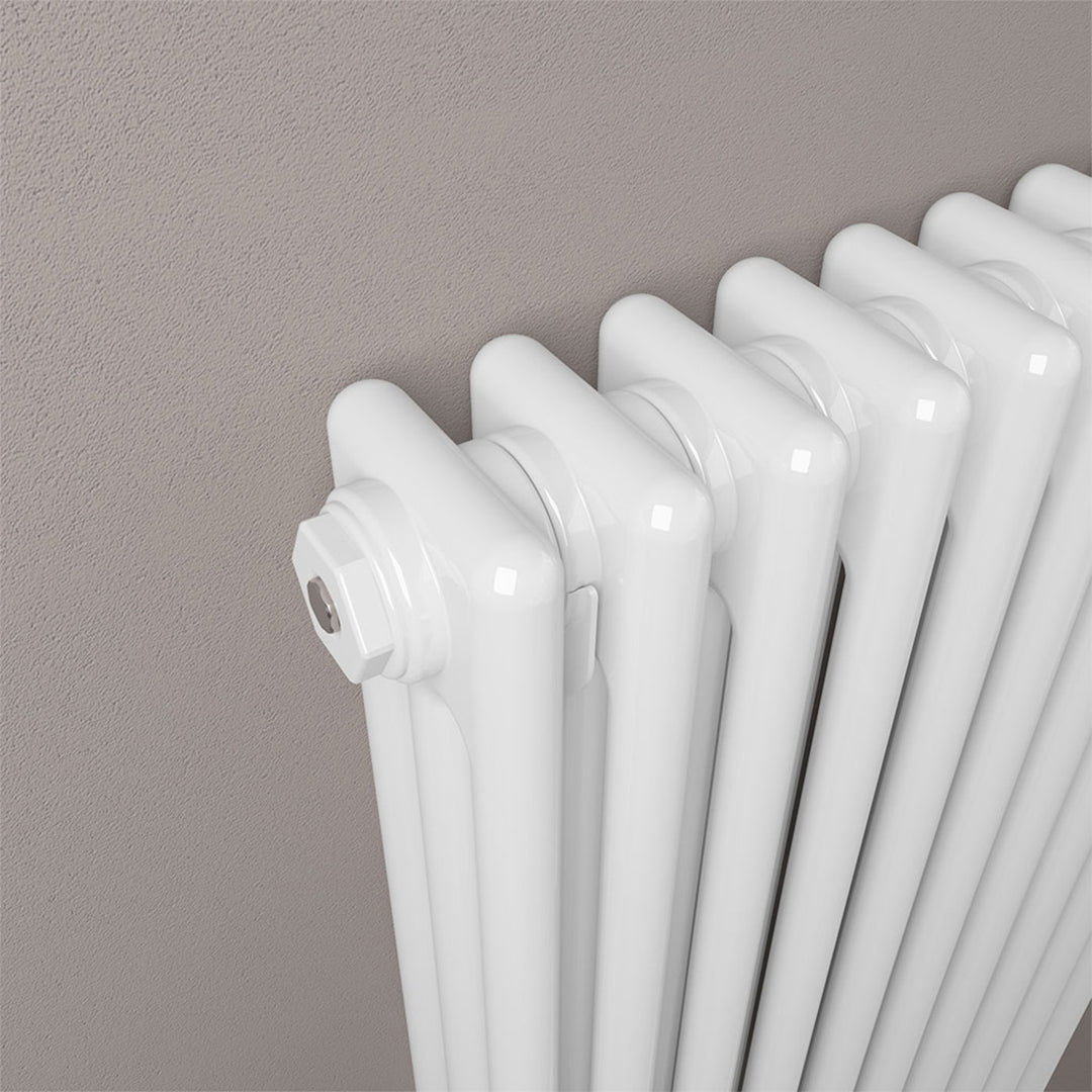Rivassa 1800 x 383mm 2 Column Radiator - Gloss White