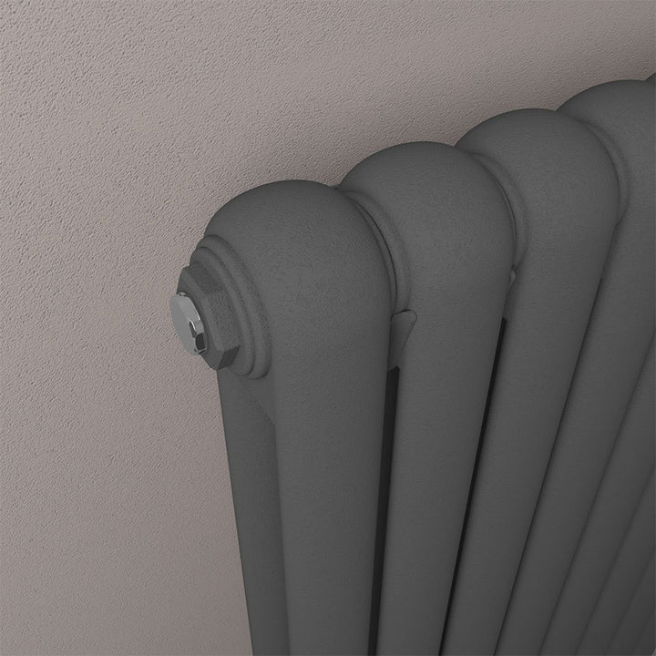 Rubano 1800 x 503mm Column Radiator - Matt Anthracite
