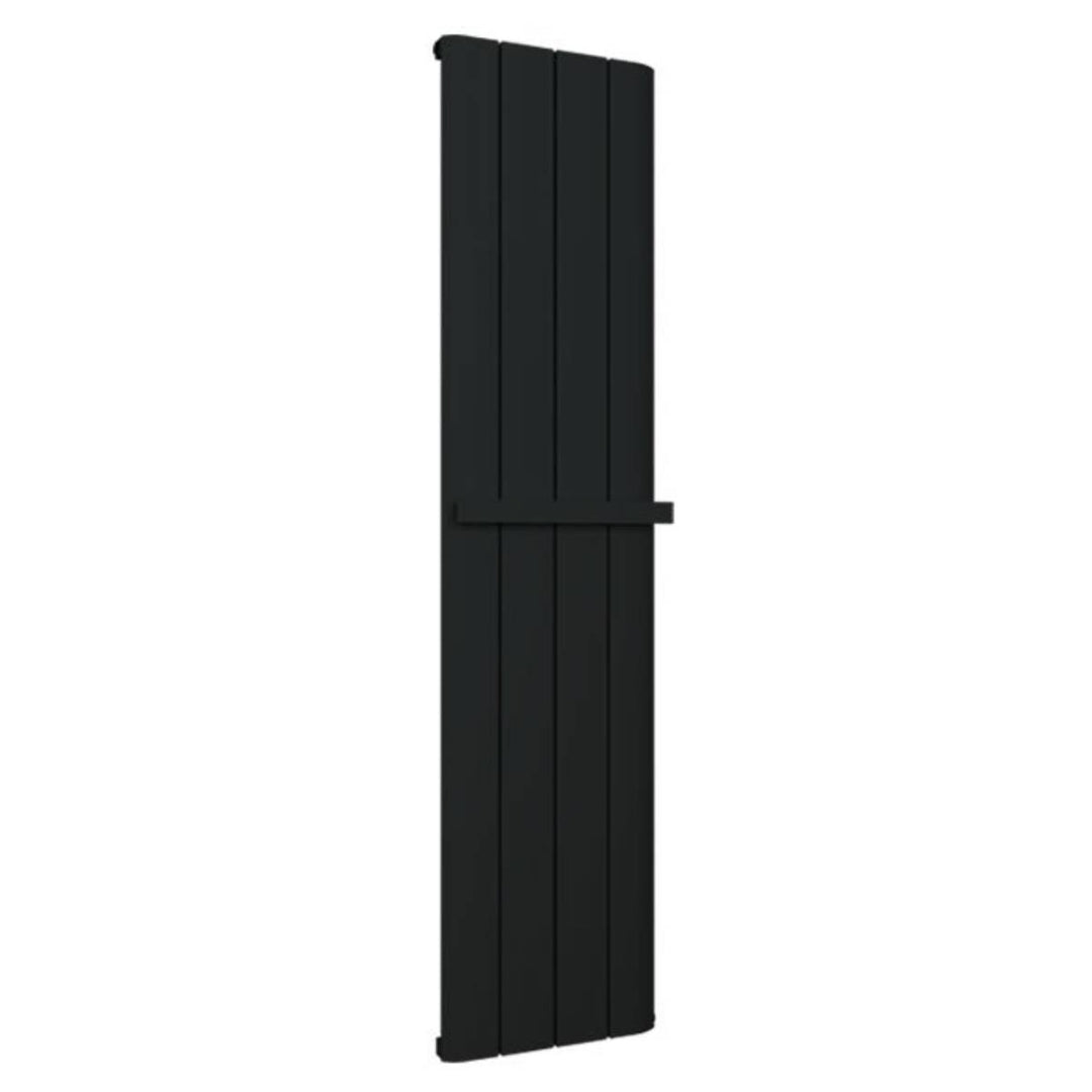 Peretti 1800 x 280mm Aluminium Radiator - Matt Black
