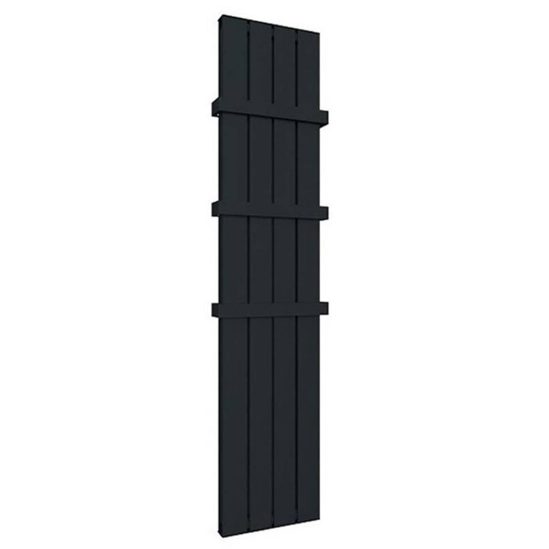 Vesima 1800 x 403mm Aluminium Radiator - Matt Black