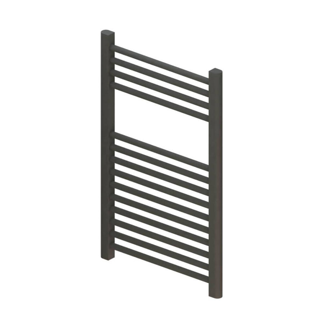 Wingrave 800 x 500mm Straight Heated Towel Rail - Matt Anthracite