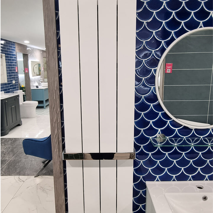 Charlton 1200 x 375mm Aluminium Radiator - Matt White