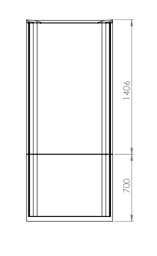 Neptune 1200mm Porcelain White Alcove Leak Free Shower Pod