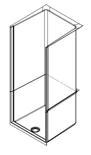 Neptune 1200mm Porcelain White Alcove Leak Free Shower Pod
