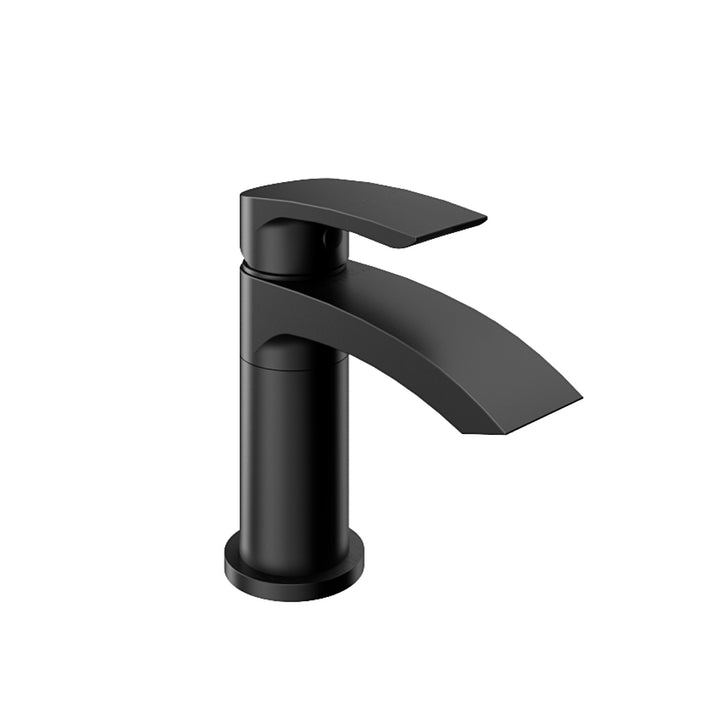 Alveston Swivel Basin Tap With Waste - Matt Black