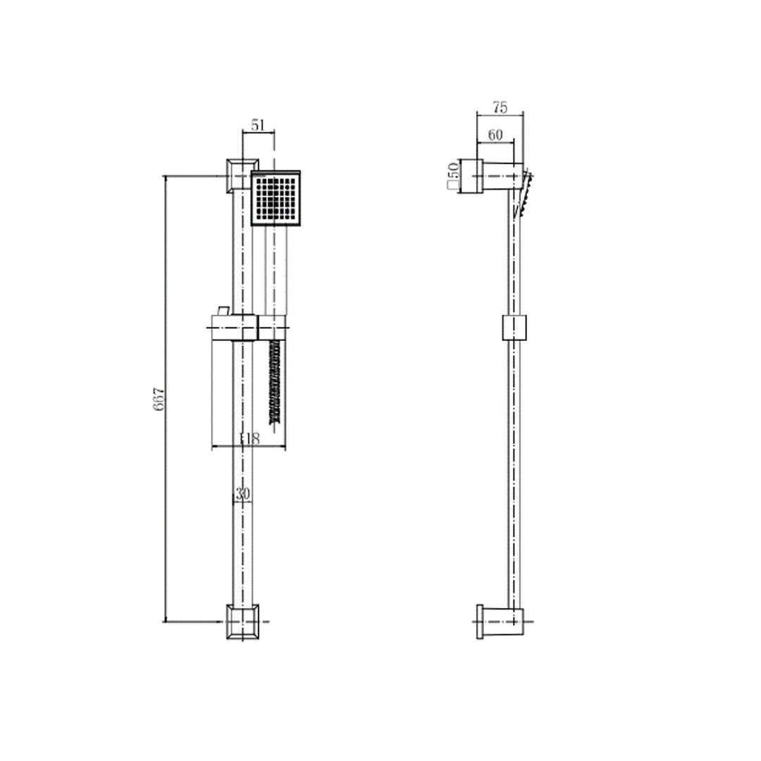 Niagara Observa Deluxe Square Slide Rail Kit