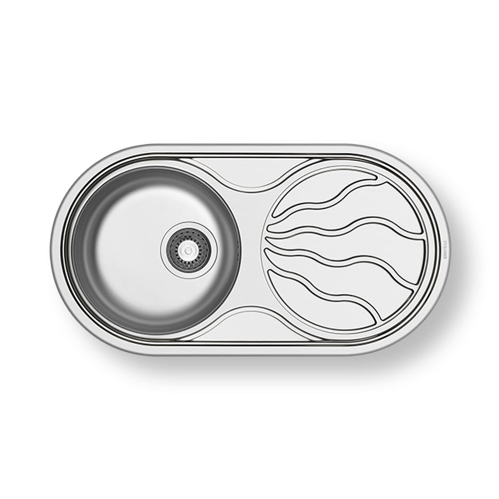 Pyramis SR Twig 850 x 450mm 1 Bowl 1 Taphole Sink