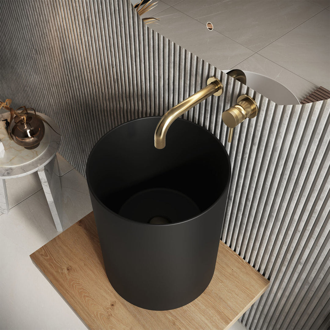 Modulo Countertop Tall Basin - Matt Black