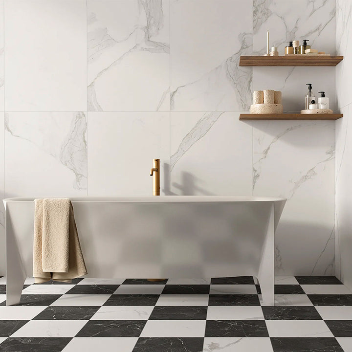 Iconic Noir 30x30 matt porcelain tile