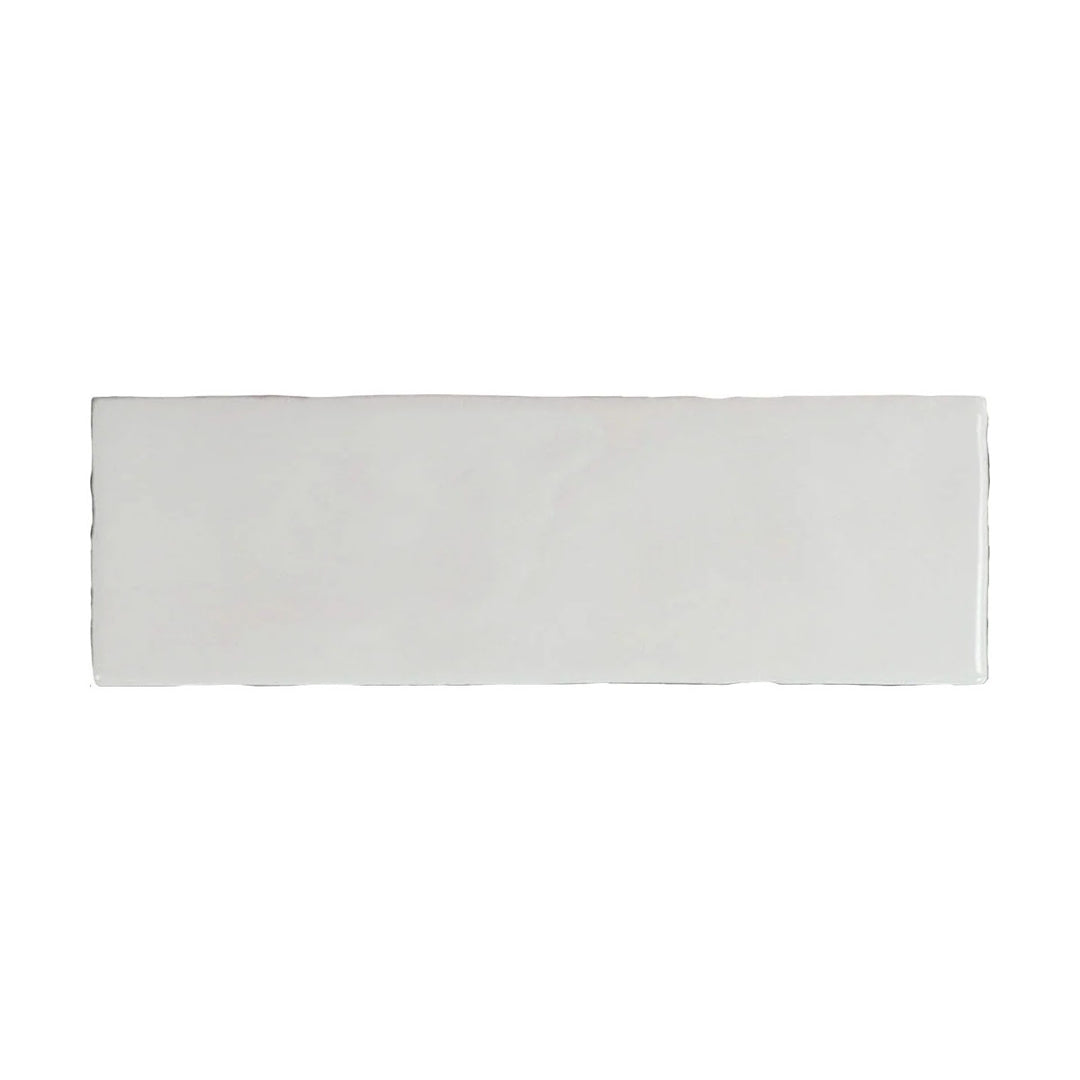 Nolito Blanco 6.5 x 20cm Glossy Porcelain Wall Tile - 0.36sqm perbox