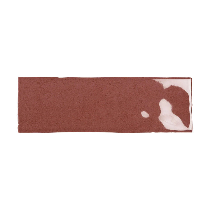Nolita Burdeos 6.5 x 20cm Gloss Porcelain Wall Tile -0.36sqm perbox